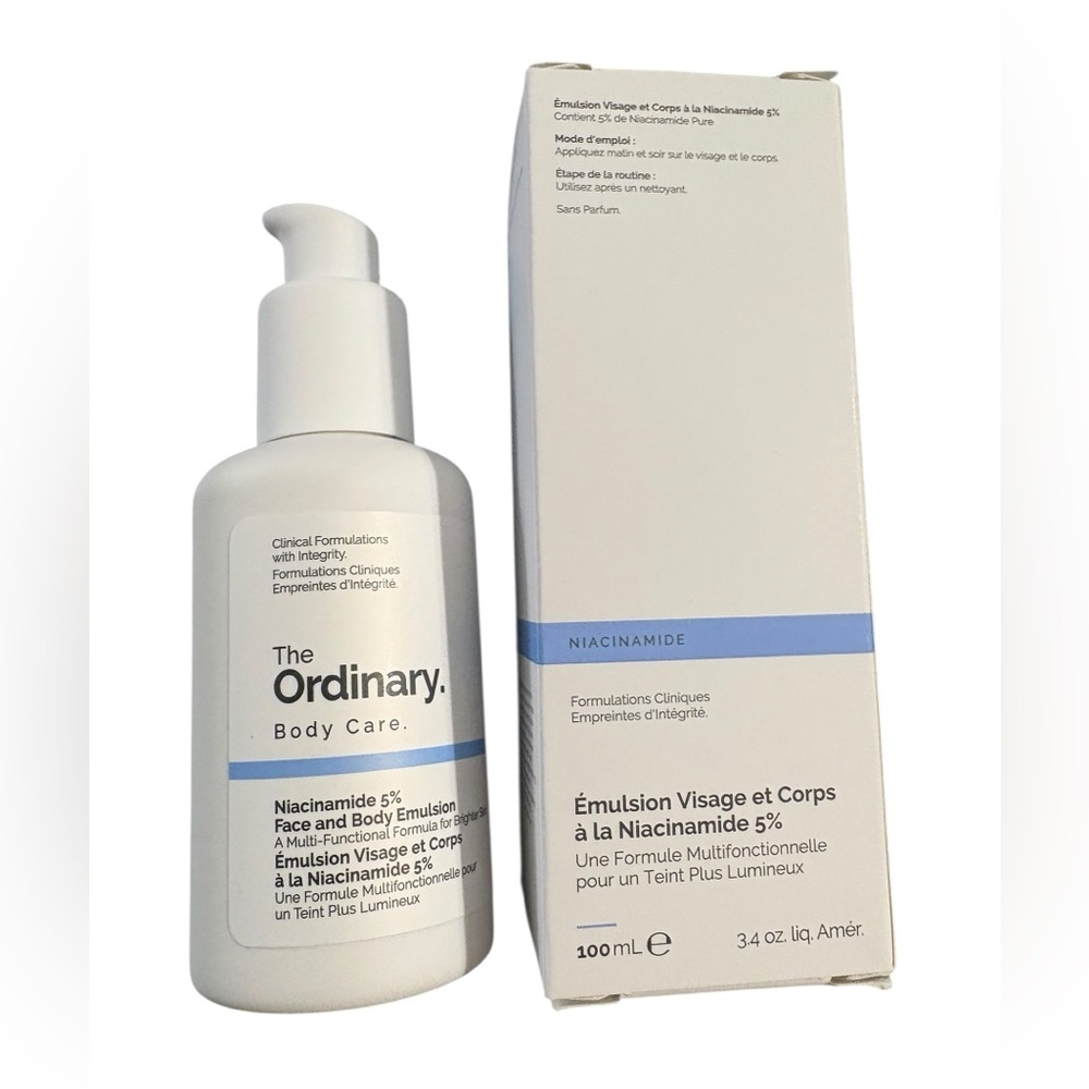 The Ordinary  Niacinamide 5% Emulsion for Dark Spots & Uneven Tone 100ml. NIB